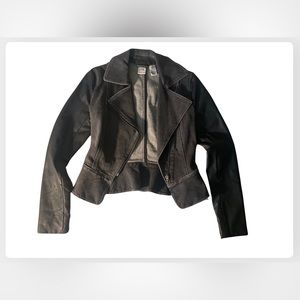 Armani exchange black /grey denim jacket